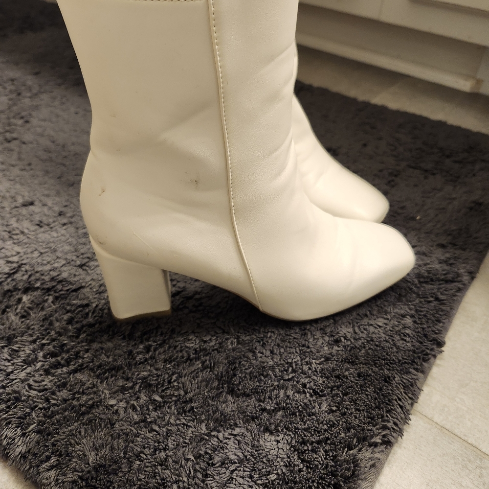 White Ankle Boots